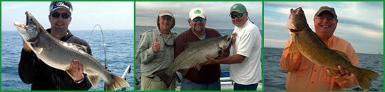 happy fishing charter customers